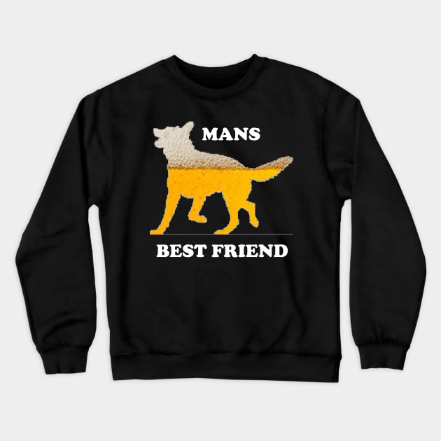 Mans Best Friend Crewneck Sweatshirt by FrankNscollop